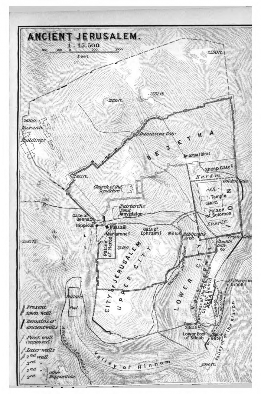 Ancient Map of Jerusalem