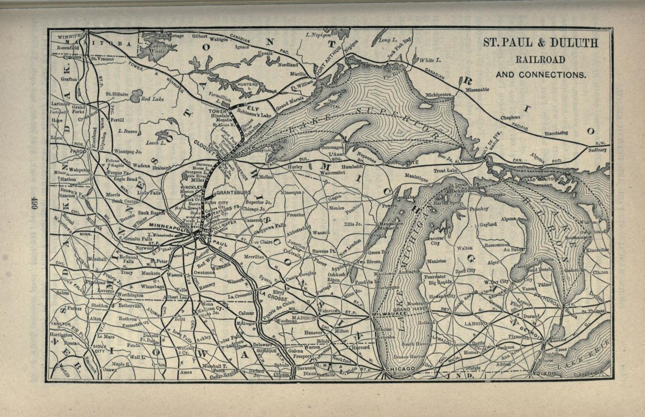 St. Paul and Duluth Railroad - 1891