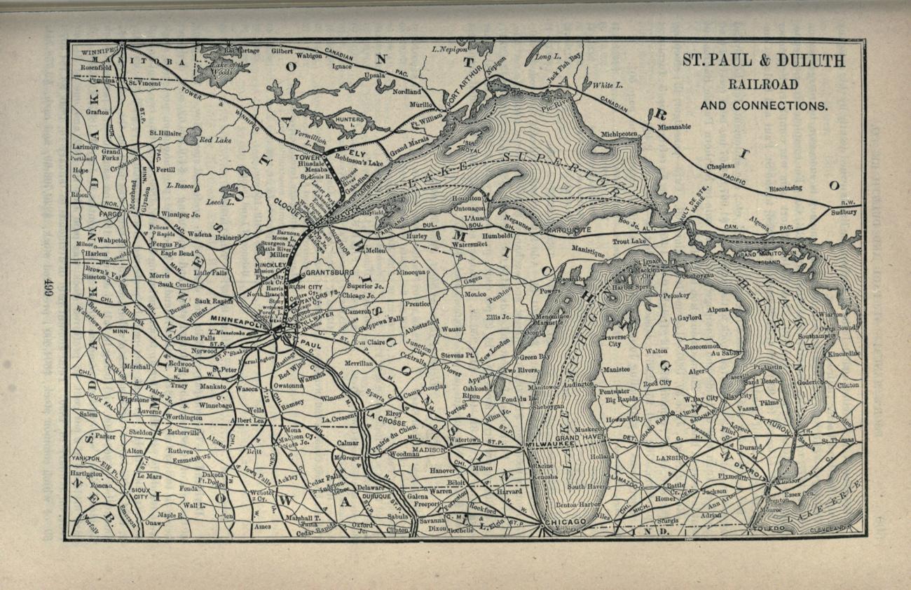 St. Paul and Duluth Railroad Twain's Geography
