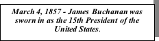 James Buchanan Sworn In