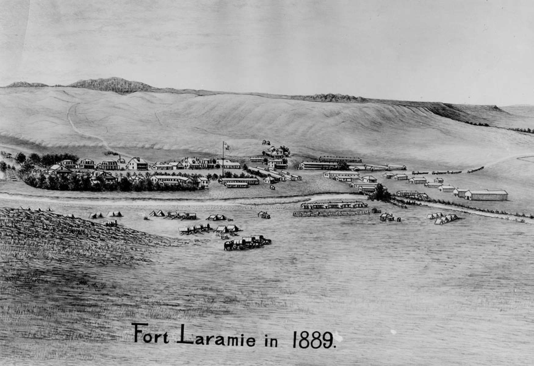 Fort Laramie in 1889