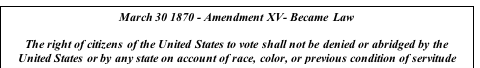 Amendment XV