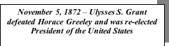 Ulysses S. Grant Re-elected President