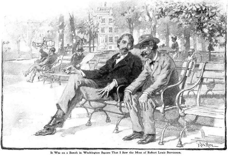 RL Stevenson and Mark Twain