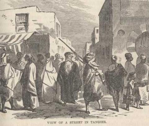 View of a Street in Tangier