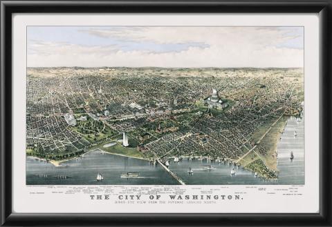 Washington DC, 1880 by Charles Parsons