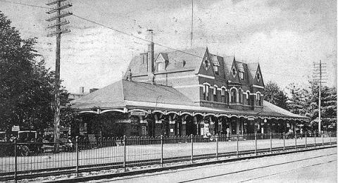 Central railroad Station, Plainfield, NJ - 1906