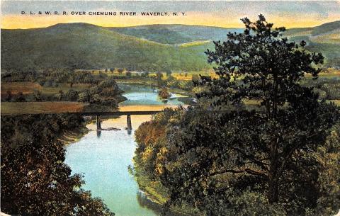 Lower Chemung River Valley - D&W Railroad