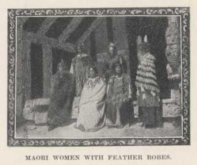 Maori Women with Feathered Robes