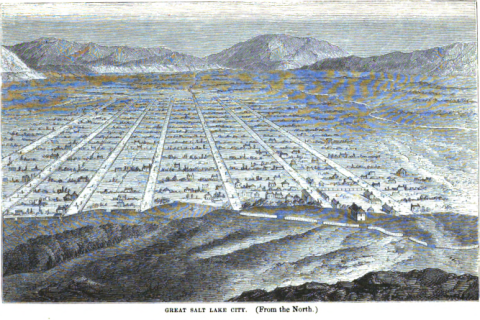 Great Salt Lake City, Burton 1860