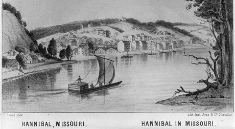 Hannibal, Mo circa 1840