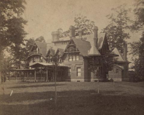 Mark Twain House on Farmington circa 1880