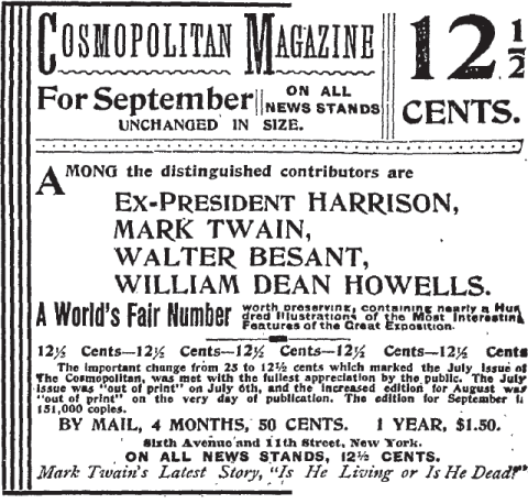 Cosmopolitan Magazine 9-1893